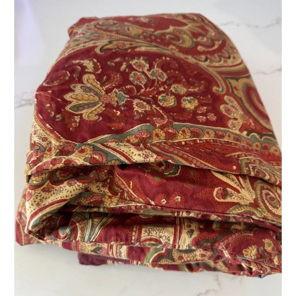 Pottery Barn Caesarea 79737 Paisley King Duvet Cover 2 Pillow Shams 100% Cotton